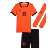 Camiseta Países Bajos Primera Equipación Replica Mundial 2026 para niños mangas cortas (+ Pantalones cortos)